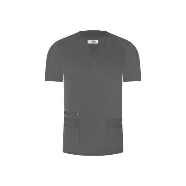 Temperature Scrub Top - Dark gray / Gris Oscuro